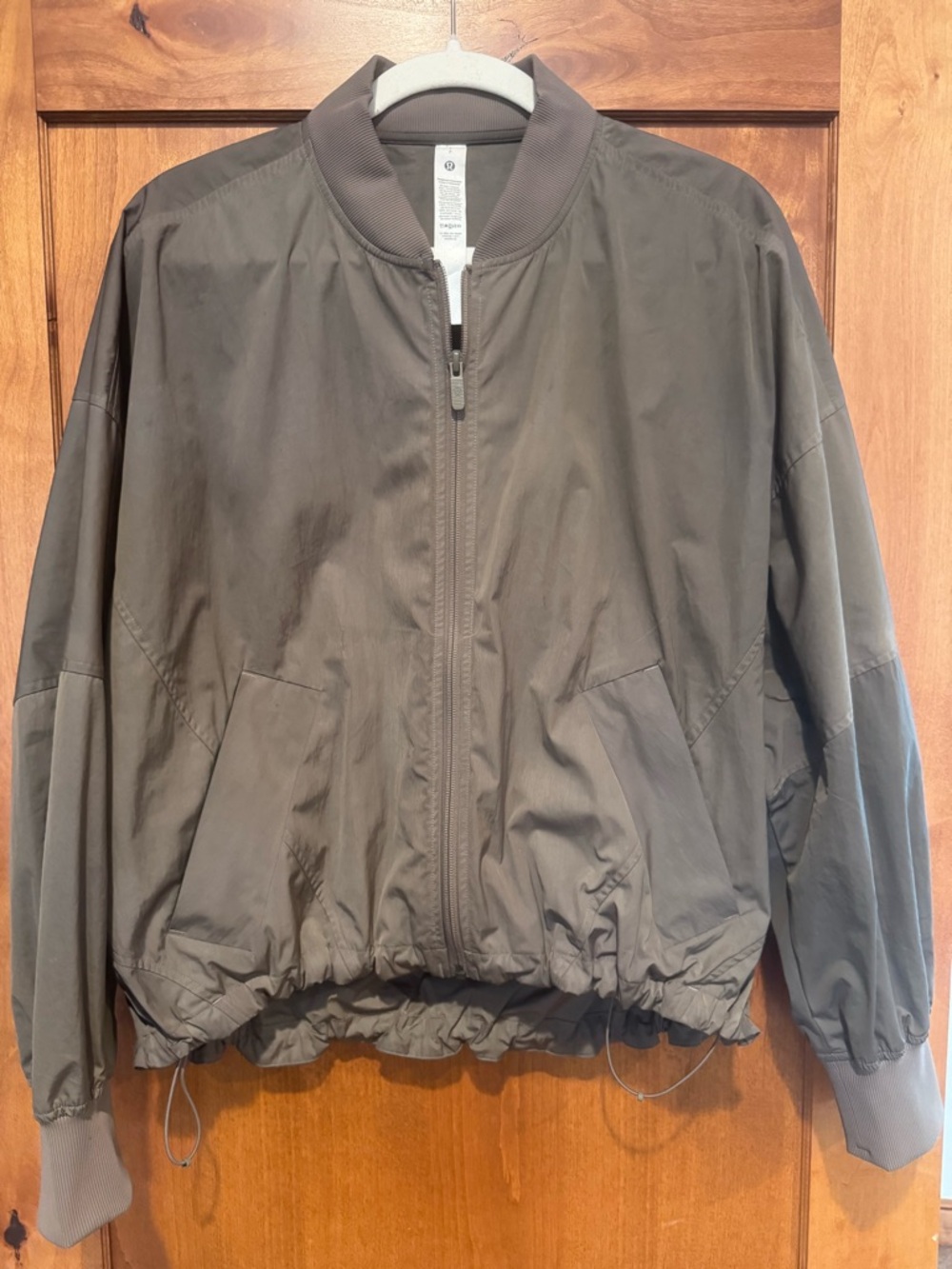 Lululemon Lightweight Hem-Cinch Bomber Jacket in Nomad